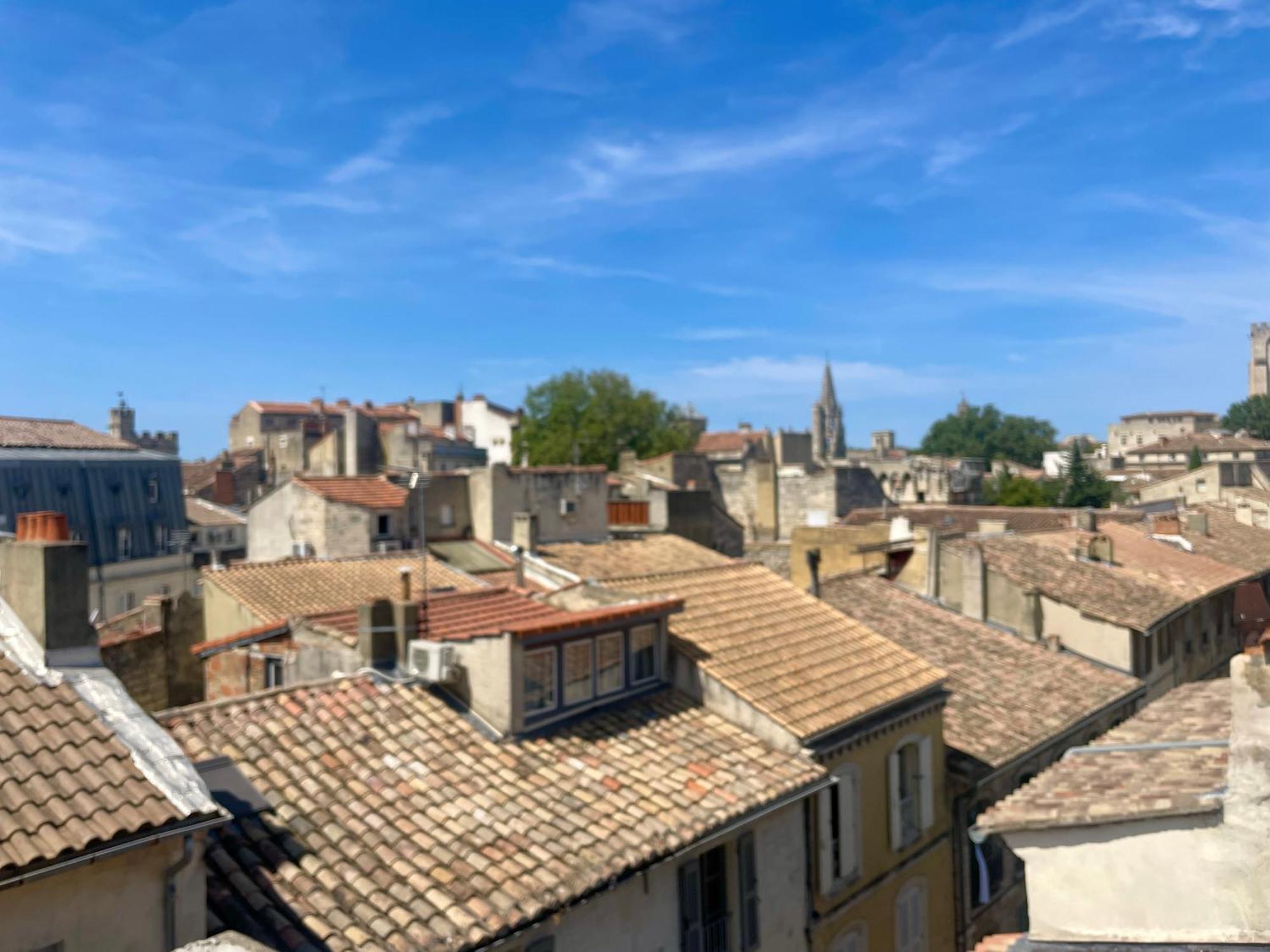 Le Toit D'Avignon - Intra-Muros - Terrasse Vue Palais Des Papes - Ideal Festival - Climatisation - Wifi Luaran gambar